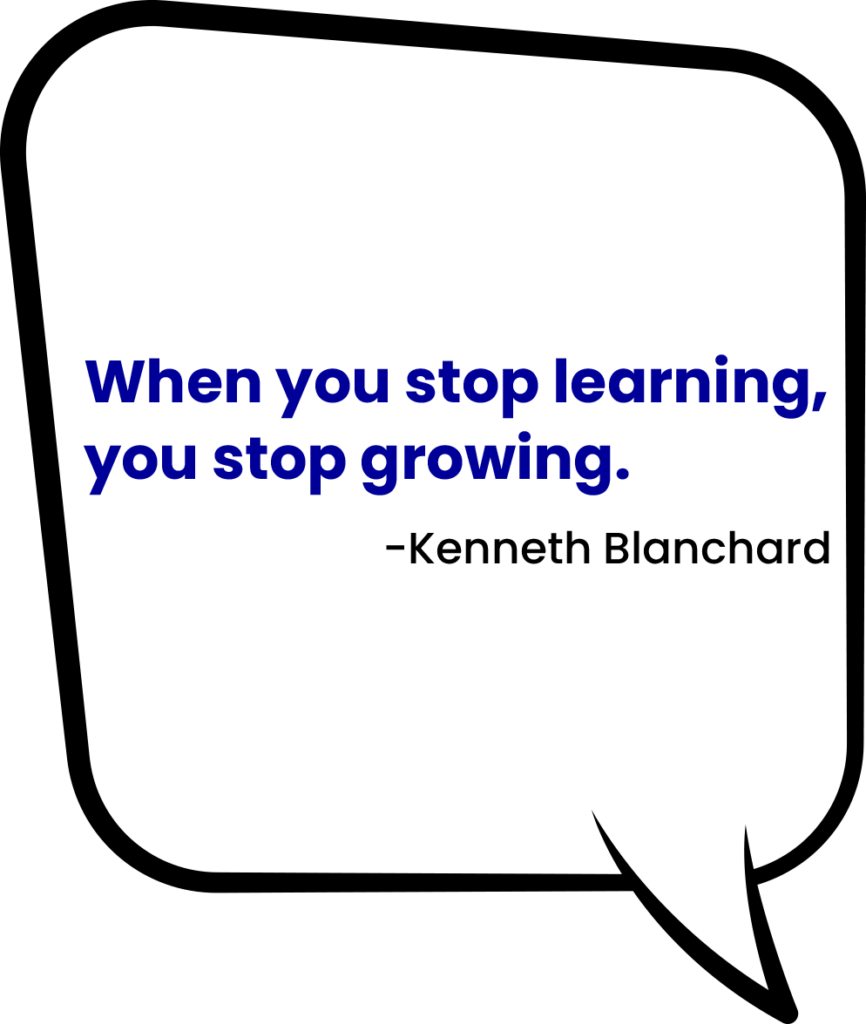 when you stop learning